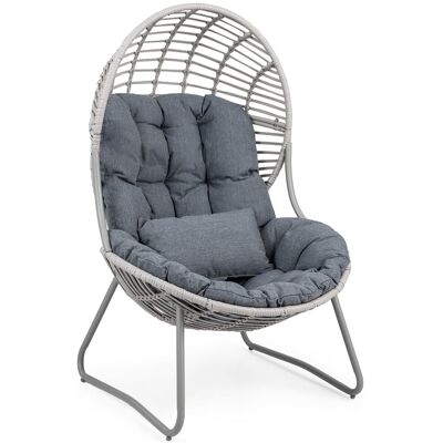 COSTWAY Poltrona Conchiglia Sedia Interno Esterno Relax Lounge Lettura Ergonomico Comoda Cuscino Imbottito Morbido Rimovibile Camera Letto Soggiorno Balcone G COSTWAY Poltrona Conchiglia Sedia Interno Esterno Relax Lounge Lettura Ergonomico Comoda Cuscino Imbottito Morbido Rimovibile Camera Letto Soggiorno Balcone G