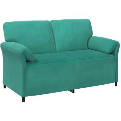 VIDAXL Divano A 2 Posti Turchese 158 X 83 X 95 Cm Velluto VIDAXL Divano A 2 Posti Turchese 158 X 83 X 95 Cm Velluto