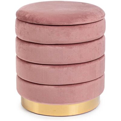 BIZZOTTO Pouf Contenitore Darina Rosa Antico L BIZZOTTO Pouf Contenitore Darina Rosa Antico L