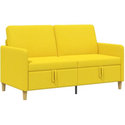 VIDAXL Divano Con Storage Giallo Chiaro 152 X 78 X 87 Cm Poliestere VIDAXL Divano Con Storage Giallo Chiaro 152 X 78 X 87 Cm Poliestere