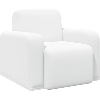 VIDAXL Poltrona Bianco Tessuto VIDAXL Poltrona Bianco Tessuto