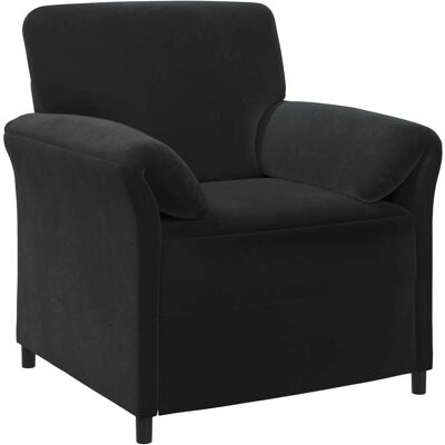 VIDAXL Divano 1 Posto Nero 88 X 83 X 95 Cm Velluto VIDAXL Divano 1 Posto Nero 88 X 83 X 95 Cm Velluto