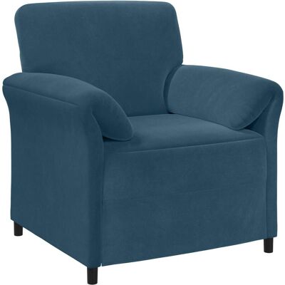 VIDAXL Divano 1 Posto Blu 88 X 83 X 95 Cm Velluto VIDAXL Divano 1 Posto Blu 88 X 83 X 95 Cm Velluto
