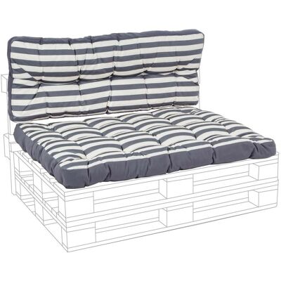 BIZZOTTO Cuscino Imbottito Per Pedane In Legno Divani Con Bancali 120 Cm -antracite / Seduta BIZZOTTO Cuscino Imbottito Per Pedane In Legno Divani Con Bancali 120 Cm -antracite / Seduta