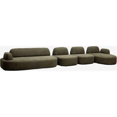 SKLUM Divano Modulare Chaise Longue Destro A 4 Pezzi Con Modulo Angolare Imbottito Giorgia SKLUM Divano Modulare Chaise Longue Destro A 4 Pezzi Con Modulo Angolare Imbottito Giorgia