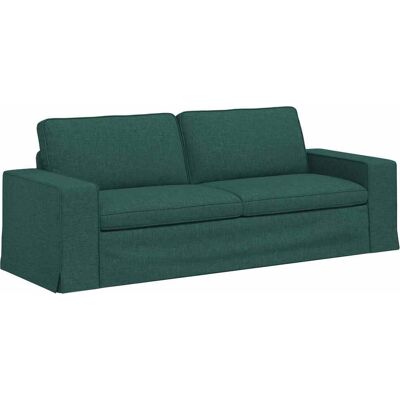 VIDAXL Divano Verde Scuro 222 X 80 X 82 Cm Tessuto VIDAXL Divano Verde Scuro 222 X 80 X 82 Cm Tessuto