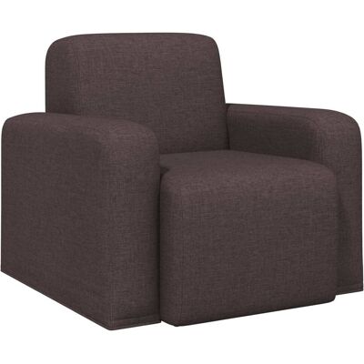 VIDAXL Poltrona Marrone Scuro Tessuto VIDAXL Poltrona Marrone Scuro Tessuto