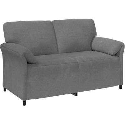 VIDAXL Divano A 2 Posti Grigio Scuro 158 X 83 X 95 Cm Velluto VIDAXL Divano A 2 Posti Grigio Scuro 158 X 83 X 95 Cm Velluto