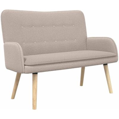VIDAXL Divano A 2 Posti Grigio Chiaro 115 X 61 X 87 Cm Bouclé VIDAXL Divano A 2 Posti Grigio Chiaro 115 X 61 X 87 Cm Bouclé