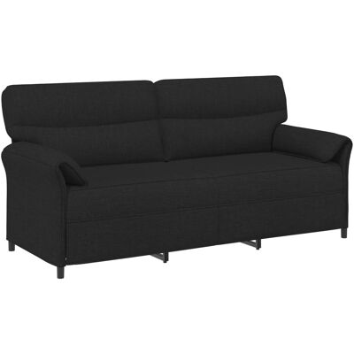 VIDAXL Divano 3-persone Nero 198 X 83 X 95 Cm Tessuto VIDAXL Divano 3-persone Nero 198 X 83 X 95 Cm Tessuto