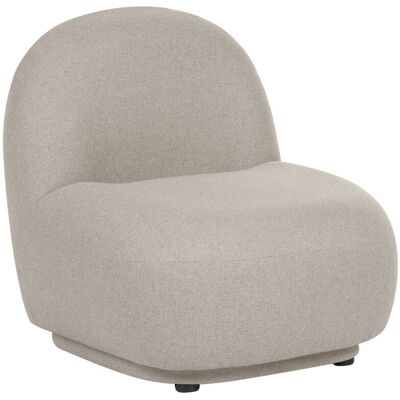 BELIANI Poltrona In Tessuto Senza Braccioli, Schienale Basso, Stile Tuxedo, Design Moderno E Minimalista, Facile Da Pulire, Beige, Lovberg BELIANI Poltrona In Tessuto Senza Braccioli, Schienale Basso, Stile Tuxedo, Design Moderno E Minimalista, Facile Da Pulire, Beige, Lovberg