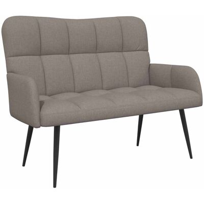 VIDAXL Divano A 2 Posti Tortora 115 X 61 X 87 Cm Tessuto VIDAXL Divano A 2 Posti Tortora 115 X 61 X 87 Cm Tessuto