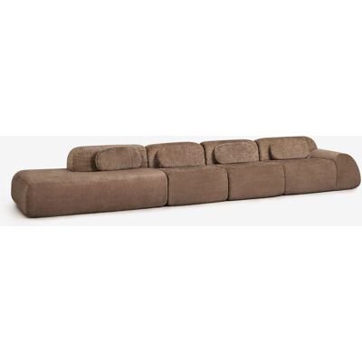 SKLUM Divano Modulare Angolare A 4 Pezzi Con Chaise Longue Sinistra In Ciniglia Confezionato Sottovuoto Merida SKLUM Divano Modulare Angolare A 4 Pezzi Con Chaise Longue Sinistra In Ciniglia Confezionato Sottovuoto Merida