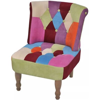 Helloshop26 - Poltrona stile francese in patchwork - Mobili soggiorno Helloshop26 - Poltrona stile francese in patchwork - Mobili soggiorno