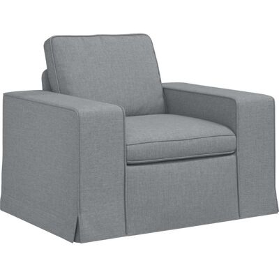 VIDAXL Divano Grigio Chiaro 103 X 80 X 82 Cm Tessuto VIDAXL Divano Grigio Chiaro 103 X 80 X 82 Cm Tessuto