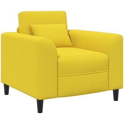 VIDAXL Poltrona Giallo Chiaro Tessuto VIDAXL Poltrona Giallo Chiaro Tessuto