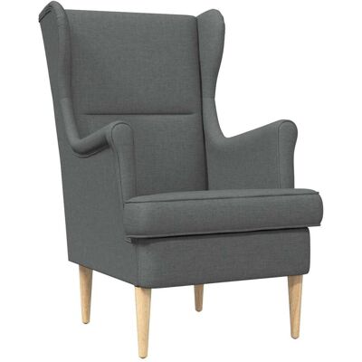 VIDAXL Poltrona Grigio Scuro Tessuto VIDAXL Poltrona Grigio Scuro Tessuto