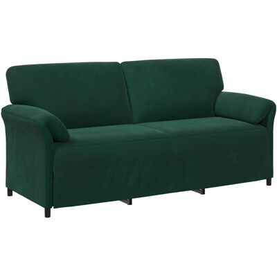 VIDAXL Divano 3-persone Verde Scuro 198 X 83 X 95 Cm Velluto VIDAXL Divano 3-persone Verde Scuro 198 X 83 X 95 Cm Velluto