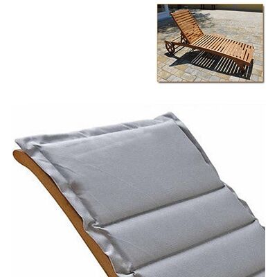 BIZZOTTO Cuscino Per Lettino Grigio Trapuntato 190 X 63 Cm Giardino Ed Esterno. BIZZOTTO Cuscino Per Lettino Grigio Trapuntato 190 X 63 Cm Giardino Ed Esterno.