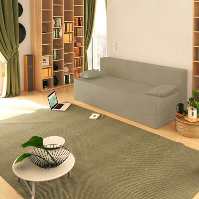 BALDIFLEX Divano Letto Morbido Tretris 3 Posti Che Diventa 3 Posti Letto Colore Sabbia - BALDIFLEX Divano Letto Morbido Tretris 3 Posti Che Diventa 3 Posti Letto Colore Sabbia -