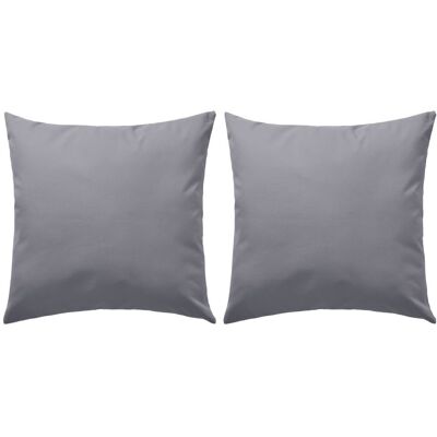 DÉCOSHOP26 - Set Di 2 Cuscini Per Decorazione Giardino Esterno 45 X 45 Cm Grigio Dec020102 DÉCOSHOP26 - Set Di 2 Cuscini Per Decorazione Giardino Esterno 45 X 45 Cm Grigio Dec020102