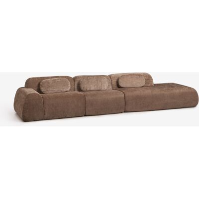 SKLUM Divano Modulare Angolare A 3 Pezzi Con Chaise Longue Destra In Ciniglia Confezionato Sottovuoto Merida SKLUM Divano Modulare Angolare A 3 Pezzi Con Chaise Longue Destra In Ciniglia Confezionato Sottovuoto Merida