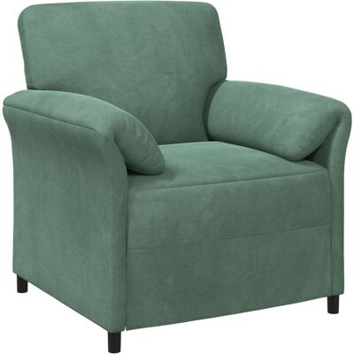 VIDAXL Divano 1 Posto Verde Mare 88 X 83 X 95 Cm Velluto VIDAXL Divano 1 Posto Verde Mare 88 X 83 X 95 Cm Velluto