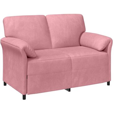 VIDAXL Divano A 2 Posti Rosa 138 X 83 X 95 Cm Velluto VIDAXL Divano A 2 Posti Rosa 138 X 83 X 95 Cm Velluto