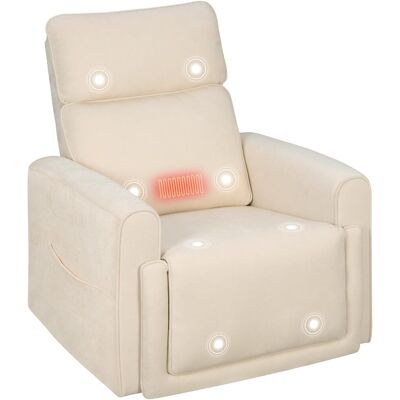 WOLTU Poltrona Reclinabile Massaggiante Relax Ergonomica Riscaldamento Schienale Reclinabile 138° Beige WOLTU Poltrona Reclinabile Massaggiante Relax Ergonomica Riscaldamento Schienale Reclinabile 138° Beige