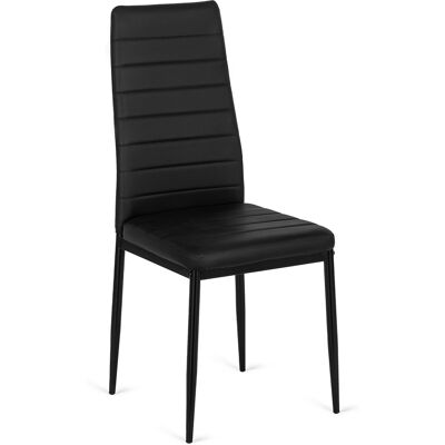OEM Poltrona Imbottita Naris Da Soggiorno In Ecopelle Nera, Stile Loft Moderno OEM Poltrona Imbottita Naris Da Soggiorno In Ecopelle Nera, Stile Loft Moderno