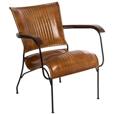 ATMOSPHERA Poltrona Hoper In Pelle Marrone Cognac Créateur D'Intérieur ATMOSPHERA Poltrona Hoper In Pelle Marrone Cognac Créateur D'Intérieur