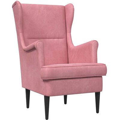 VIDAXL Poltrona Rosa Velluto VIDAXL Poltrona Rosa Velluto