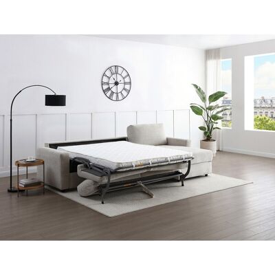 Unique Divano Letto Angolare Express E Reversibile In Tessuto Beige - Letto 140 Cm - Milavo Unique Divano Letto Angolare Express E Reversibile In Tessuto Beige - Letto 140 Cm - Milavo