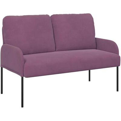VIDAXL Divani Con Cuscino 110cm Viola Legno Compensato VIDAXL Divani Con Cuscino 110cm Viola Legno Compensato