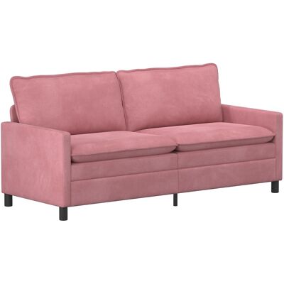 VIDAXL Divano Rosa 196 X 81 X 87,5 Cm Velluto VIDAXL Divano Rosa 196 X 81 X 87,5 Cm Velluto