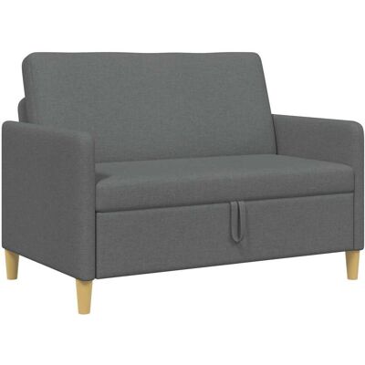 VIDAXL Divano Con Storage Grigio Scuro 122 X 78 X 87 Cm Poliestere VIDAXL Divano Con Storage Grigio Scuro 122 X 78 X 87 Cm Poliestere