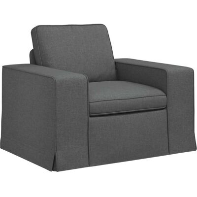 VIDAXL Divano Grigio Scuro 103 X 80 X 82 Cm Tessuto VIDAXL Divano Grigio Scuro 103 X 80 X 82 Cm Tessuto