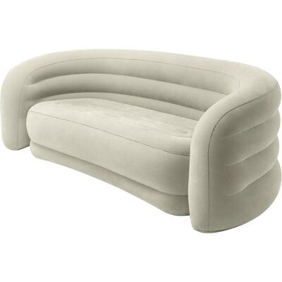Intex Divano Curvo Grigio 229 X 109 X 81 Cm Pvc E Rayon Intex Divano Curvo Grigio 229 X 109 X 81 Cm Pvc E Rayon