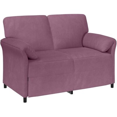 VIDAXL Divano A 2 Posti Viola 138 X 83 X 95 Cm Velluto VIDAXL Divano A 2 Posti Viola 138 X 83 X 95 Cm Velluto