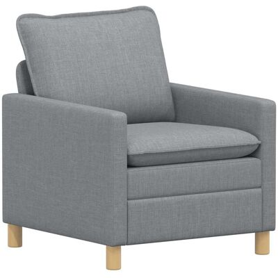 VIDAXL Divano Grigio Chiaro 76 X 81 X 87,5 Cm Tessuto VIDAXL Divano Grigio Chiaro 76 X 81 X 87,5 Cm Tessuto