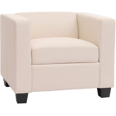 DÉCOSHOP26 Poltrona Lounge Dal Design Moderno Con Braccioli E Comoda Seduta Imbottita In Similpelle Bianca 040011554 DÉCOSHOP26 Poltrona Lounge Dal Design Moderno Con Braccioli E Comoda Seduta Imbottita In Similpelle Bianca 040011554