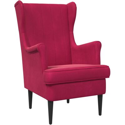VIDAXL Poltrona Rosso Vino Velluto VIDAXL Poltrona Rosso Vino Velluto