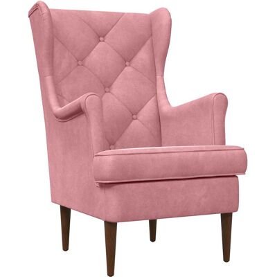 VIDAXL Poltrona Rosa Velluto VIDAXL Poltrona Rosa Velluto