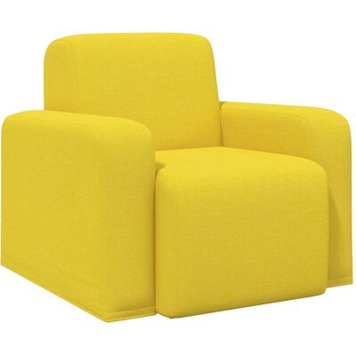 VIDAXL Poltrona Giallo Chiaro Tessuto VIDAXL Poltrona Giallo Chiaro Tessuto
