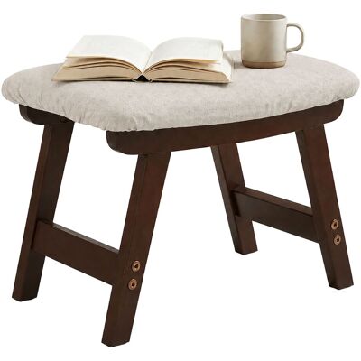 RELAXDAYS Poggiapiedi Imbottito In Legno Beige/marrone, Hxlxp 29x40x25 Cm, Per Ingresso/soggiorno RELAXDAYS Poggiapiedi Imbottito In Legno Beige/marrone, Hxlxp 29x40x25 Cm, Per Ingresso/soggiorno