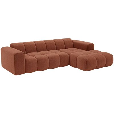 Unique Divano Angolare Destro In Velluto A Coste Terracotta - Caleso Di Maison Céphy Unique Divano Angolare Destro In Velluto A Coste Terracotta - Caleso Di Maison Céphy