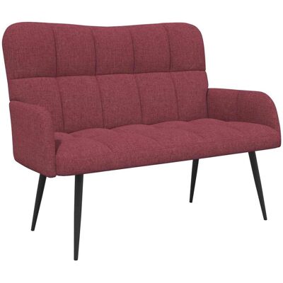 VIDAXL Divano A 2 Posti Rosso Vino 115 X 61 X 87 Cm Tessuto VIDAXL Divano A 2 Posti Rosso Vino 115 X 61 X 87 Cm Tessuto