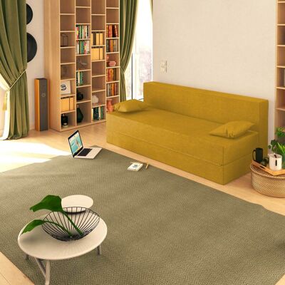 BALDIFLEX Divano Letto Morbido Tretris 3 Posti Che Diventa 3 Posti Letto Colore Ambra - BALDIFLEX Divano Letto Morbido Tretris 3 Posti Che Diventa 3 Posti Letto Colore Ambra -
