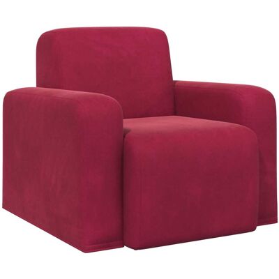 VIDAXL Poltrona Rosso Vino Velluto VIDAXL Poltrona Rosso Vino Velluto
