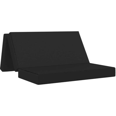 VIDAXL Divano Letto Pieghevole 160 X 67 X 45 Cm Nero VIDAXL Divano Letto Pieghevole 160 X 67 X 45 Cm Nero